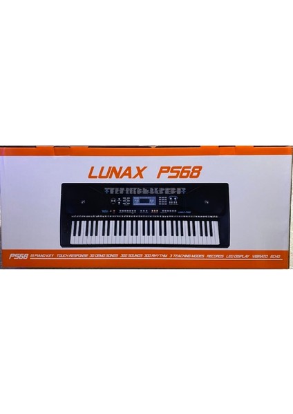 Lunax PS68 Tuş Hassasiyetli 61 Tuşlu Org