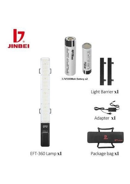 Jınbeı EFT-360 Rgb LED Işık Çubuğu(Bataryalı) fırsatları