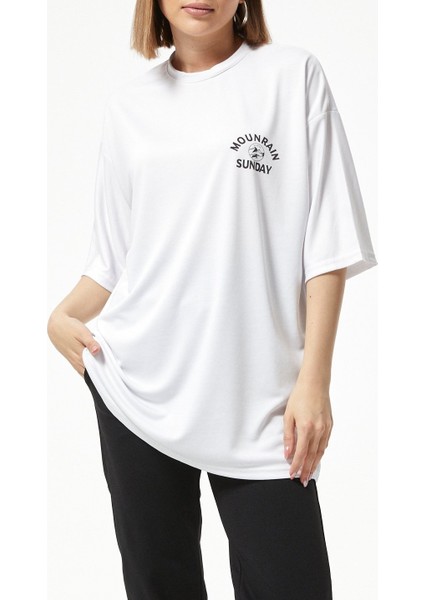 Oversize Baskılı T-Shirt