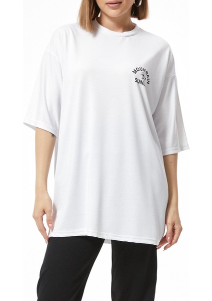 Oversize Baskılı T-Shirt