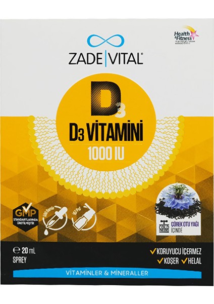 D3 Vitamini 1000 Iu 20 ml Sprey fiyatları