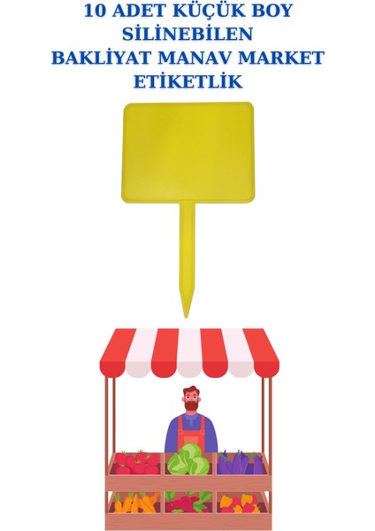 10 Adet Yaz Sil Sapla Bakliyat Etiketliği Manav Etiketliği Kuruyemiş Etiketliği Pazarcı Etiketi