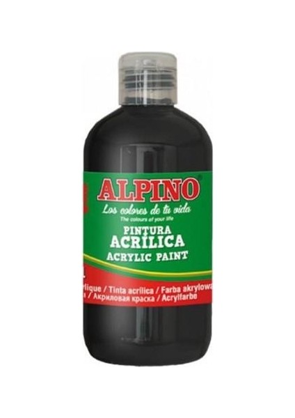 Akrilik Boya Şişe 250 ml Siyah