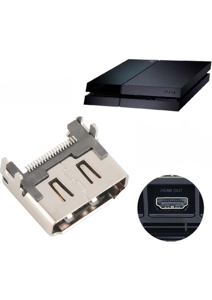 Playstation 4 HDMI Soket Port Yedek Parça Ps4 Fat Kasa Uyumlu Ps4 Tamir 1. Sınıf Oem Yedek