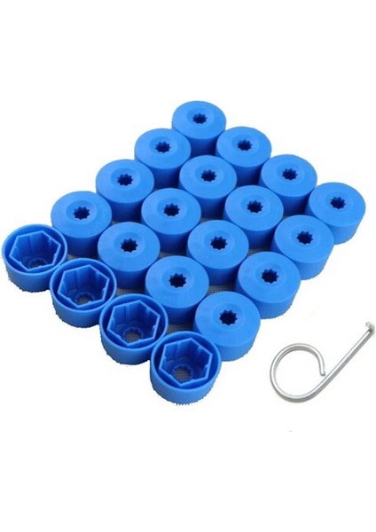 - Vw Bora Bijon Civata Kapağı Mavi Renk 20 Adetli Set 17MM 1K06011739B9
