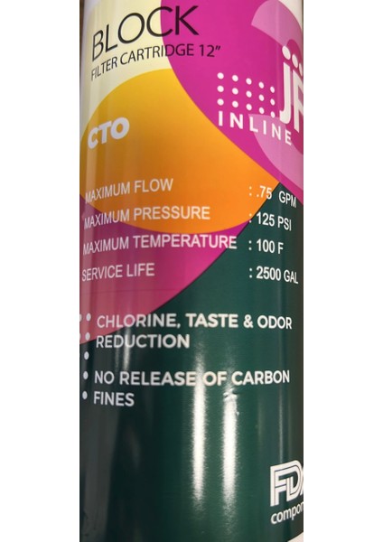 Inline Blok Karbon Filtre 12'' - 82100003
