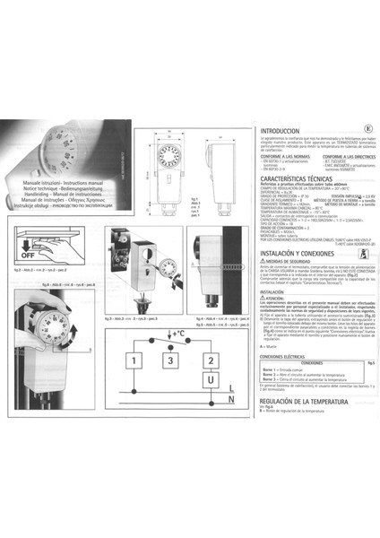 545610 (20-90°c) Satıh Termostatı - - Italyan Malı