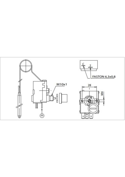 LS1/541503 (90-110°C) Limit Termostat - - Italyan Malı