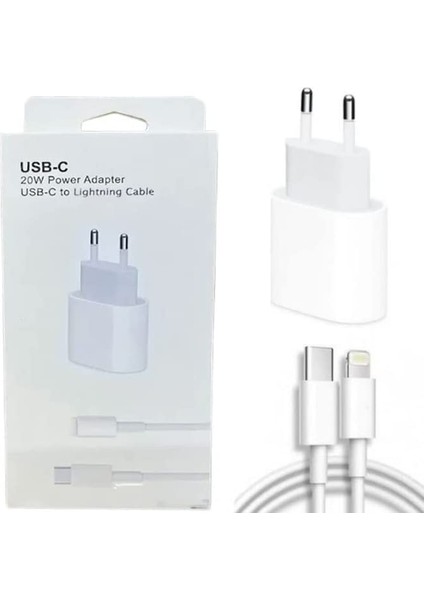 20W Adapter Usb-C To Lightning Kablo ve Şarj Set