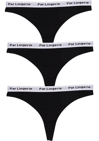 Kadın 3lü Strıng Tanga Siyah fiyatları