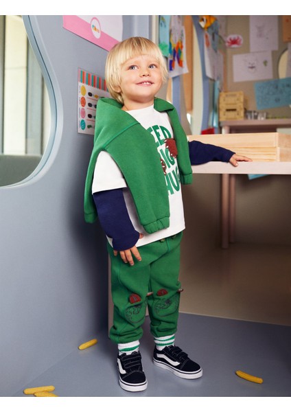 Jogger Eşofman Altı Aplike Detaylı