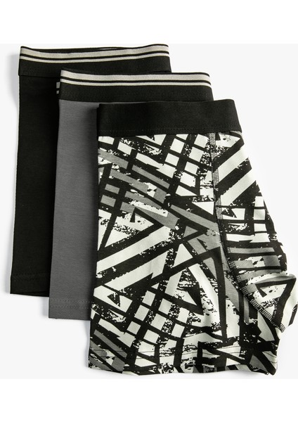 3'lü Boxer Seti Baskılı Beli Lastikli Pamuklu fiyatları