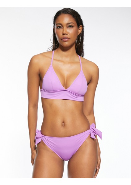 Bikini Üstü Bralet Çapraz Askılı Kaplı