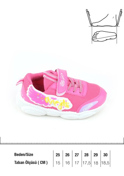 Yazlık Kız Çocuk Cırt Cırtlı ve Bağcıklı Ayarlanabilir Spor Ayakkabı fiyatları