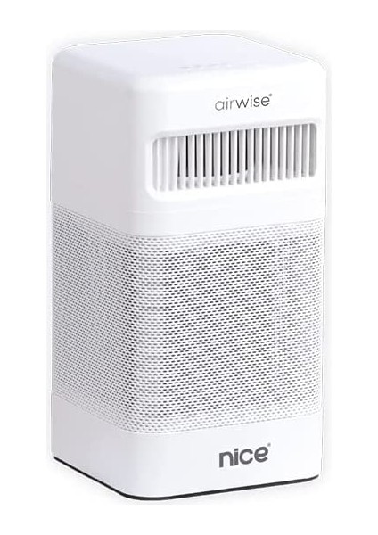 Nice Airwise Oda Hava Temizleyicisi, HEPA13 Filtrasyon, 24W, Beyaz