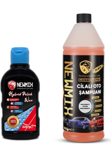 225GR Hybrid Polish WAX+1000ML Gold Serisi Cilalı Oto Şampuanı