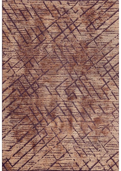 Aleksandrov Kahverengi Modern Yuvarlak Dijital Baskı Halı