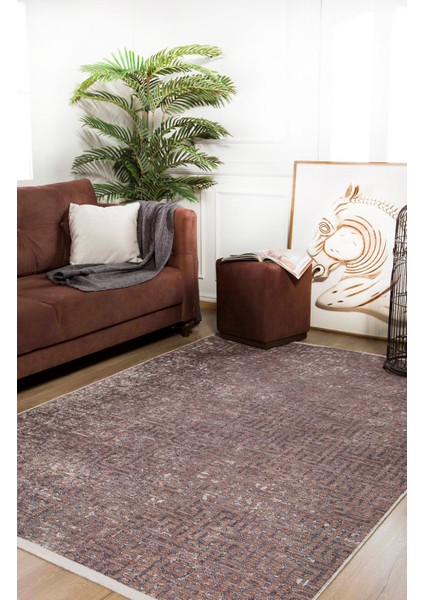 Belebey Gri Modern Dijital Baskı Halı