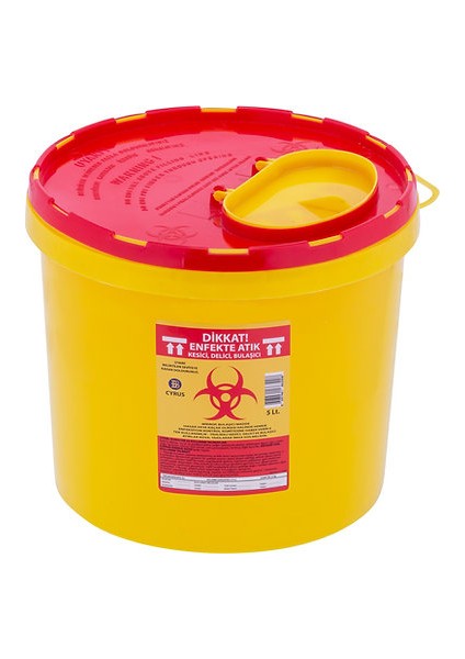 Tıbbi Atık Kovası 5 lt - 10 Adet