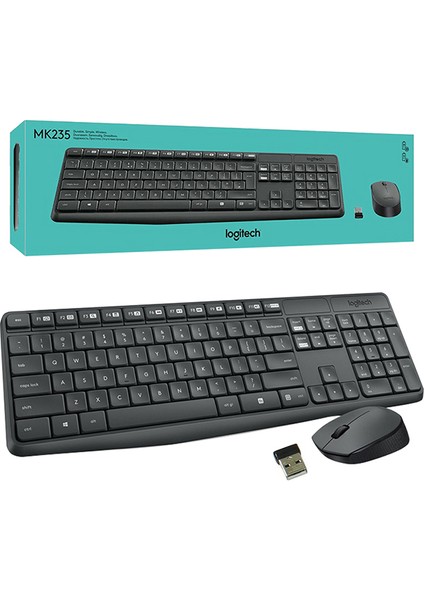 Logıtech MK235 Kablosuz Klavye Mouse Set İngilizce