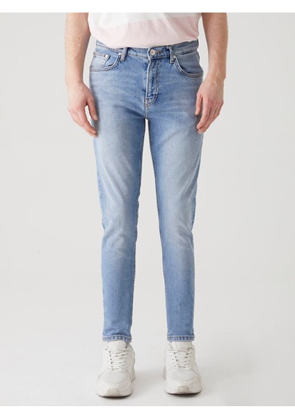 Erkek Smarty Y Normal Bel Dar Paça Skınny Jean Pantolon