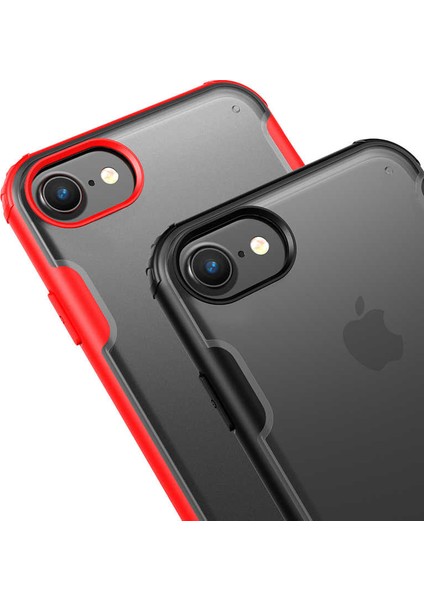 MRC İletişim Apple  iPhone 7 Renkli Kenarlı Darbe Koruyucu Kılıf Kapak