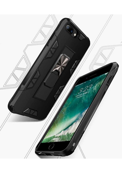 Apple iPhone 7 Plus Darbe Koruyucu Standlı Kılıf Kapak