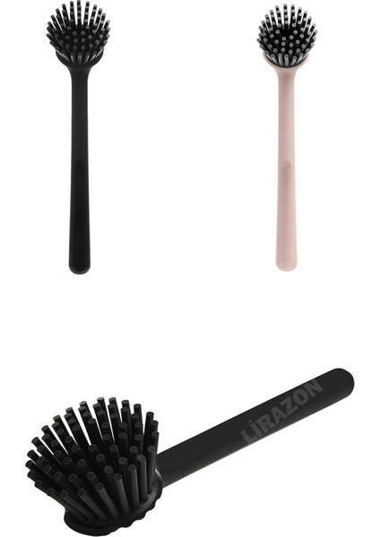 Silikon Uçlu Süper Dayanıklı Bulaşık Fırçası Lavabo Fırçası