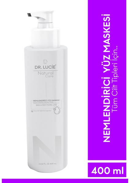 Dr. Lucie Yogun Nemlendirici ve Canlandırıcı Maske 400 ml