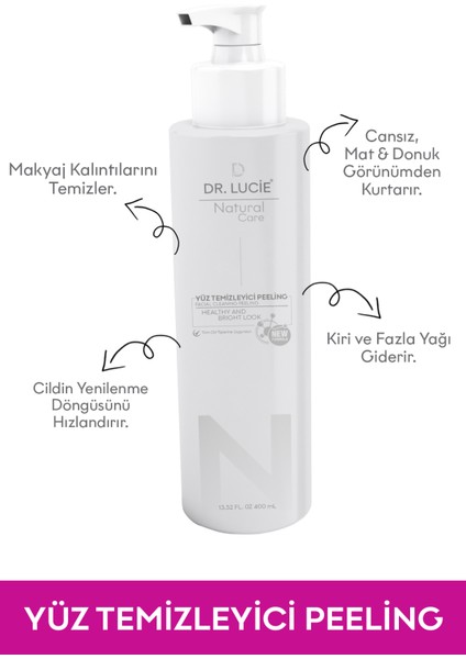 Dr. Lucie Tüm Ciltler Için Temizleyici Peeling 400 ml