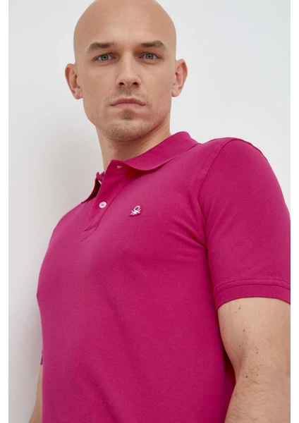 United Colors Of Benetton Logolu % 100 Pamuk Polo T Shirt Erkek Polo T Shirt 3089J3179