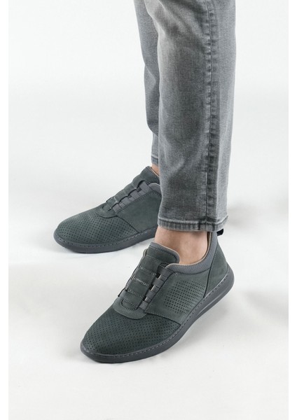 Erkek Günlük Rahat Ayakkabı Hakiki Nubuk Deri