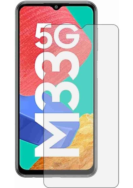 Samsung Galaxy M33 5g ile Uyumlu Ekran Koruyucu Şeffaf Temperli Kırılmaz Cam Ekran Koruyucu