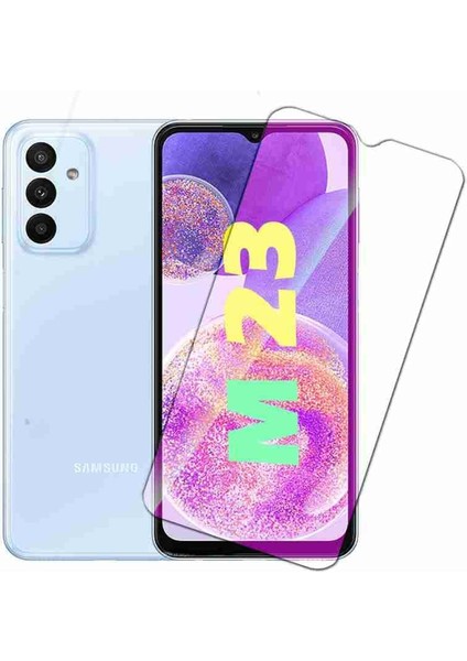 Samsung Galaxy M23 ile Uyumlu Ekran Koruyucu Şeffaf Temperli Kırılmaz Cam Ekran Koruyucu