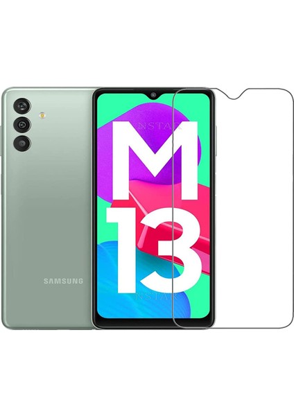 Samsung Galaxy M13 ile Uyumlu Ekran Koruyucu Şeffaf Temperli Kırılmaz Cam Ekran Koruyucu