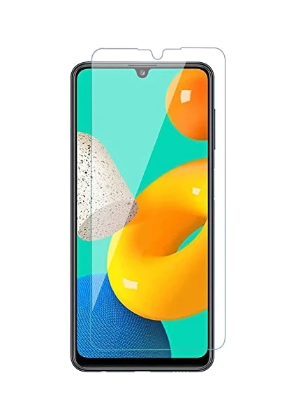 Samsung Galaxy M32 ile Uyumlu Ekran Koruyucu Şeffaf Temperli Kırılmaz Cam Ekran Koruyucu