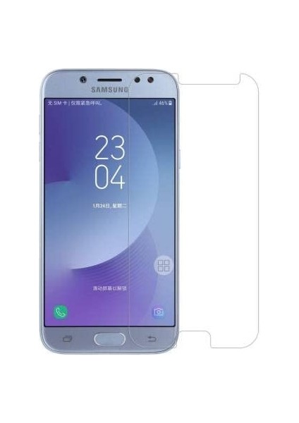 Samsung Galaxy J5 2017 ile Uyumlu Ekran Koruyucu Şeffaf Temperli Kırılmaz Cam Ekran Koruyucu