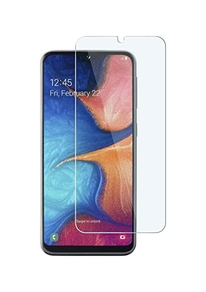 Samsung Galaxy A20E ile Uyumlu Ekran Koruyucu Şeffaf Temperli Kırılmaz Cam Ekran Koruyucu