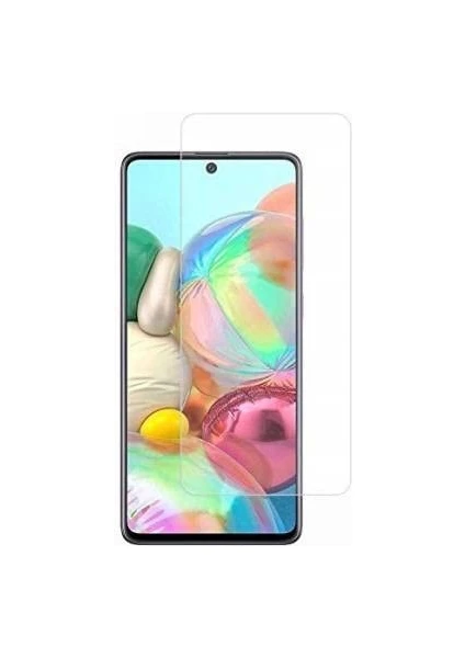 Samsung Galaxy A71 ile Uyumlu Ekran Koruyucu Şeffaf Temperli Kırılmaz Cam Ekran Koruyucu