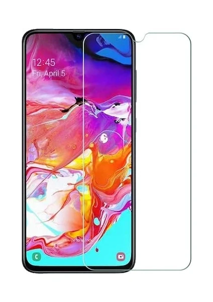 Samsung Galaxy A70 ile Uyumlu Ekran Koruyucu Şeffaf Temperli Kırılmaz Cam Ekran Koruyucu