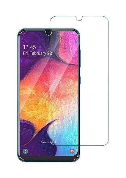 Samsung Galaxy A20 ile Uyumlu Ekran Koruyucu Şeffaf Temperli Kırılmaz Cam Ekran Koruyucu