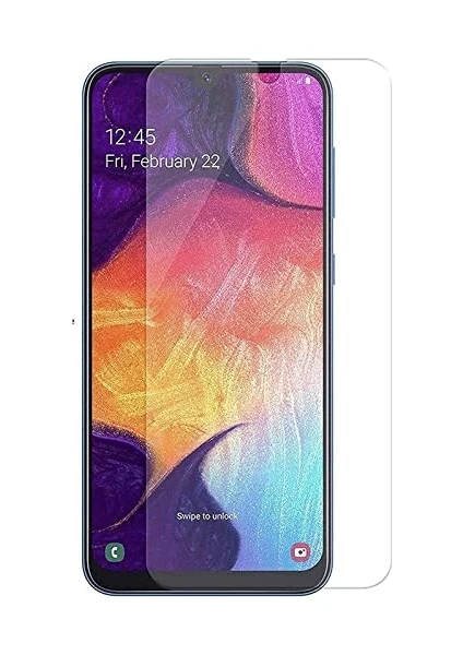 Samsung Galaxy A50 ile Uyumlu Ekran Koruyucu Şeffaf Temperli Kırılmaz Cam Ekran Koruyucu