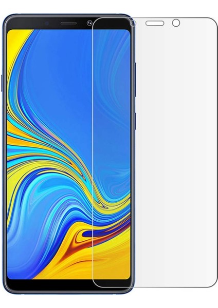 Samsung Galaxy A7 2018 ile Uyumlu Ekran Koruyucu Şeffaf Temperli Kırılmaz Cam Ekran Koruyucu