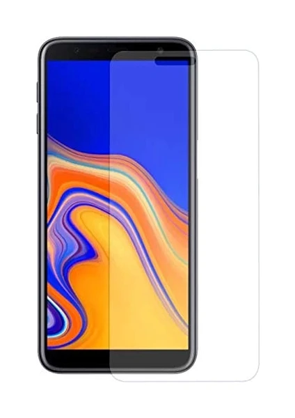 Samsung Galaxy J4 Plus ile Uyumlu Ekran Koruyucu Şeffaf Temperli Kırılmaz Cam Ekran Koruyucu