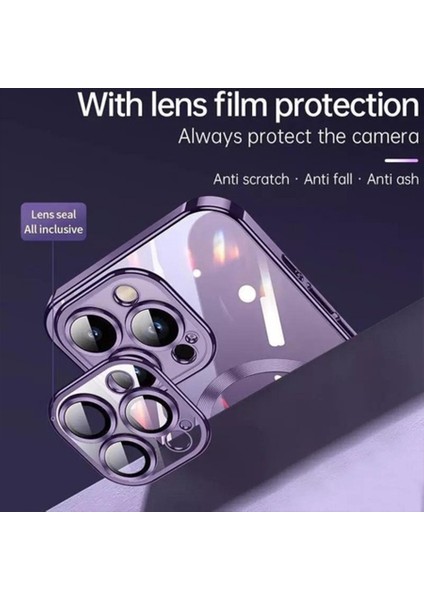 iPhone 11 Kılıf Magsafe Şarj Özellikli Kamera ve Lens Korumalı Esnek Silikon Dempre Case