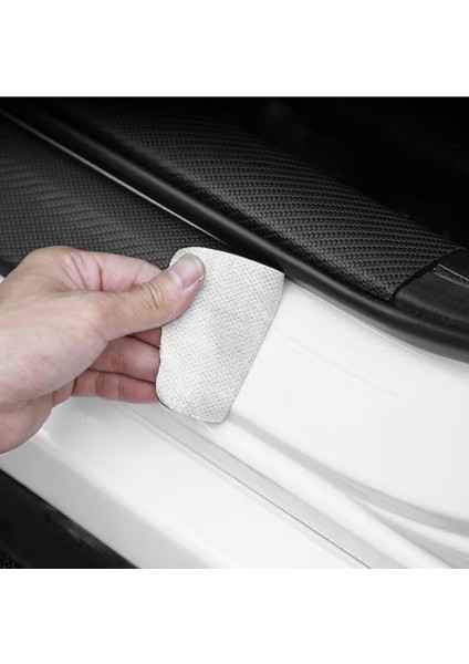 Dodge Uyumlu Karbon Kapı Eşiği Folyo 4'lü Set Orijinal Hava Kanallı Ithal