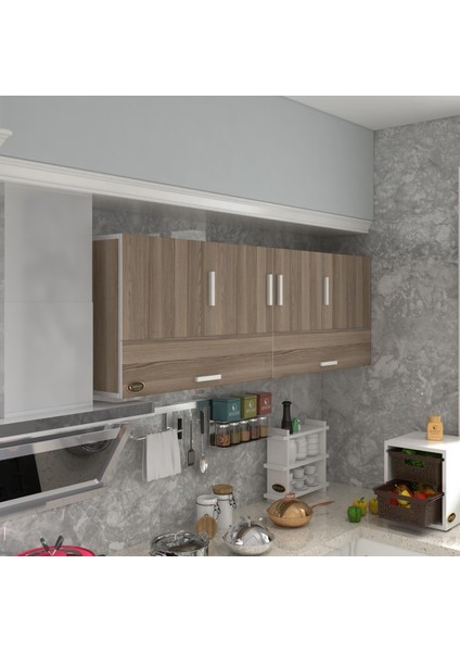 Kenzlife hazır mutfak perenna crd 060*180*22 mutfak banyo dolabı kapaklı raflı