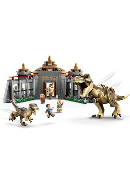 ® 76961 Jurassic World Ziyaretçi Merkezi: T. Rex ve Raptor Saldırısı modelleri