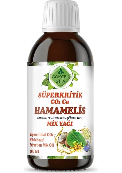 Gökçek Şifa Hamamelis Süperkritik Co2 Ca Mix Yağı 100 ml