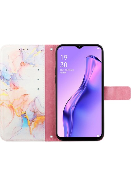 Oppo Için Telefon Kılıfı X6 Pro, Mermer Desen Cüzdan Stand Kapağı (Yurt Dışından) fırsatları